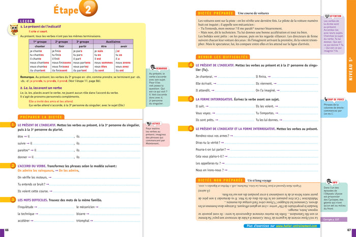 Chouette - Toutes les dictées du collège 6e, 5e, 4e, 3e