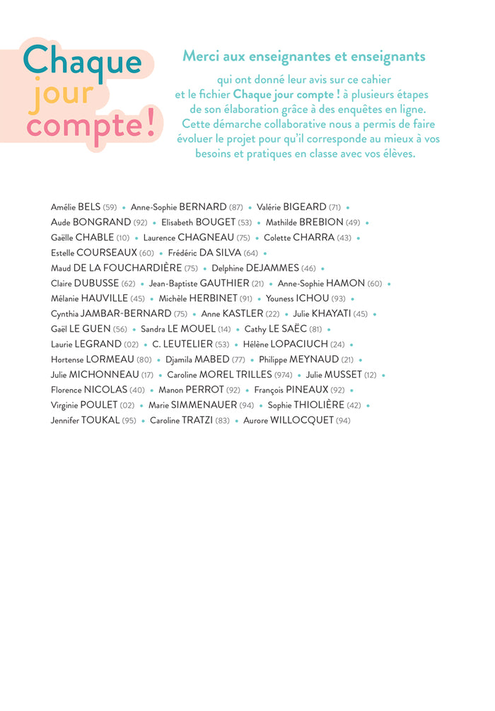 Chaque jour compte - Maths CE1 Ed. 2023 - Cahier de problèmes