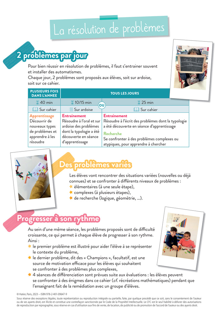 Chaque jour compte - Maths CE1 Ed. 2023 - Cahier de problèmes