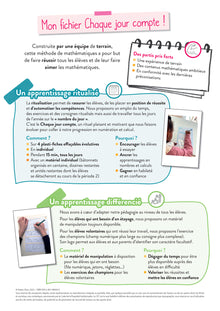 Chaque jour compte - Maths CE1 Ed. 2023 - Fichier de l'élève