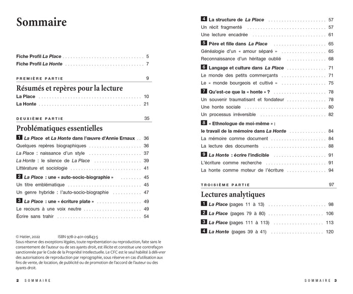Profil - Annie Ernaux : La Place, La Honte