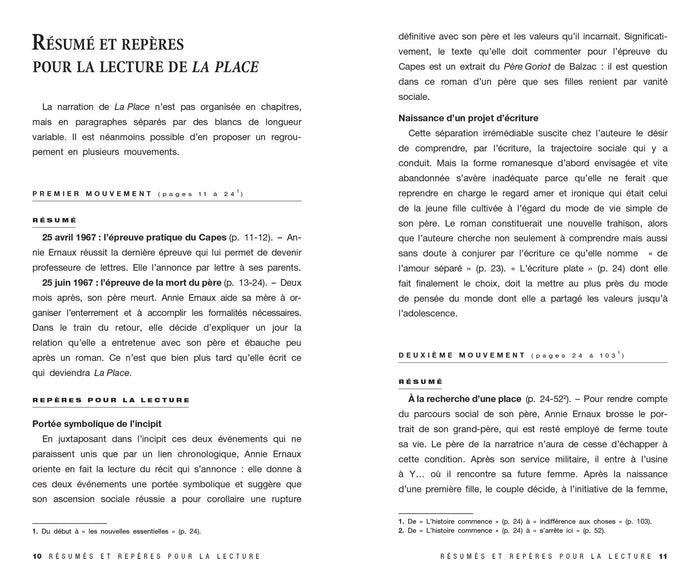 Profil - Annie Ernaux : La Place, La Honte