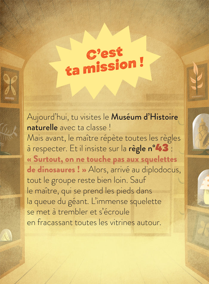 La classe dont tu es le héros - Mission Muséum ! - CP/CE1 6/7 ans