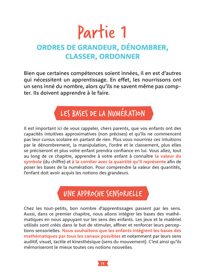 J'aide mon enfant à aimer les chiffres