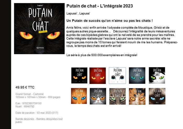 Putain de chat - L'intégrale 2023