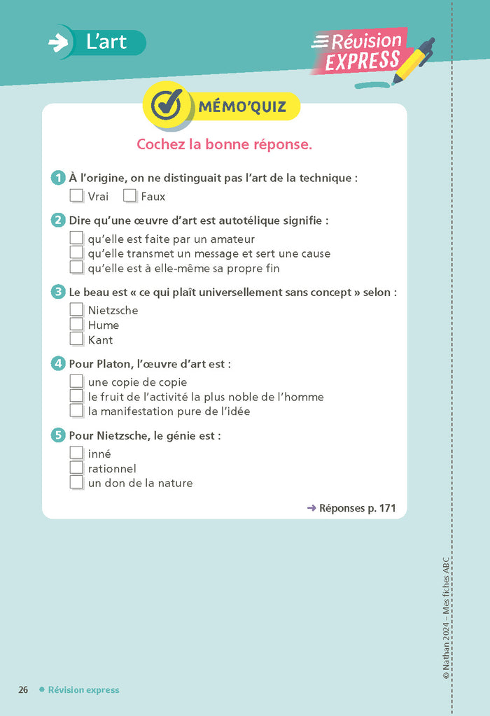 Philosophie Terminale