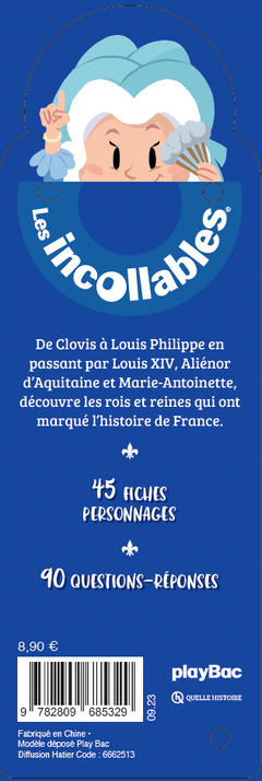 Quelle histoire - Éventail Rois et Reines de France
