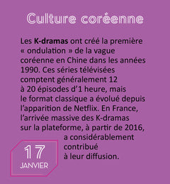 Mini calendrier 365 jours de K-POP