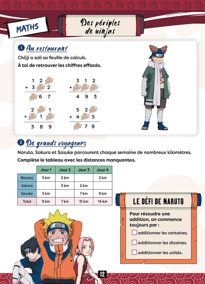 Naruto - Cahier de vacances du CE1 au CE2