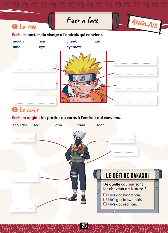 Naruto - Cahier de vacances du CM1 au CM2