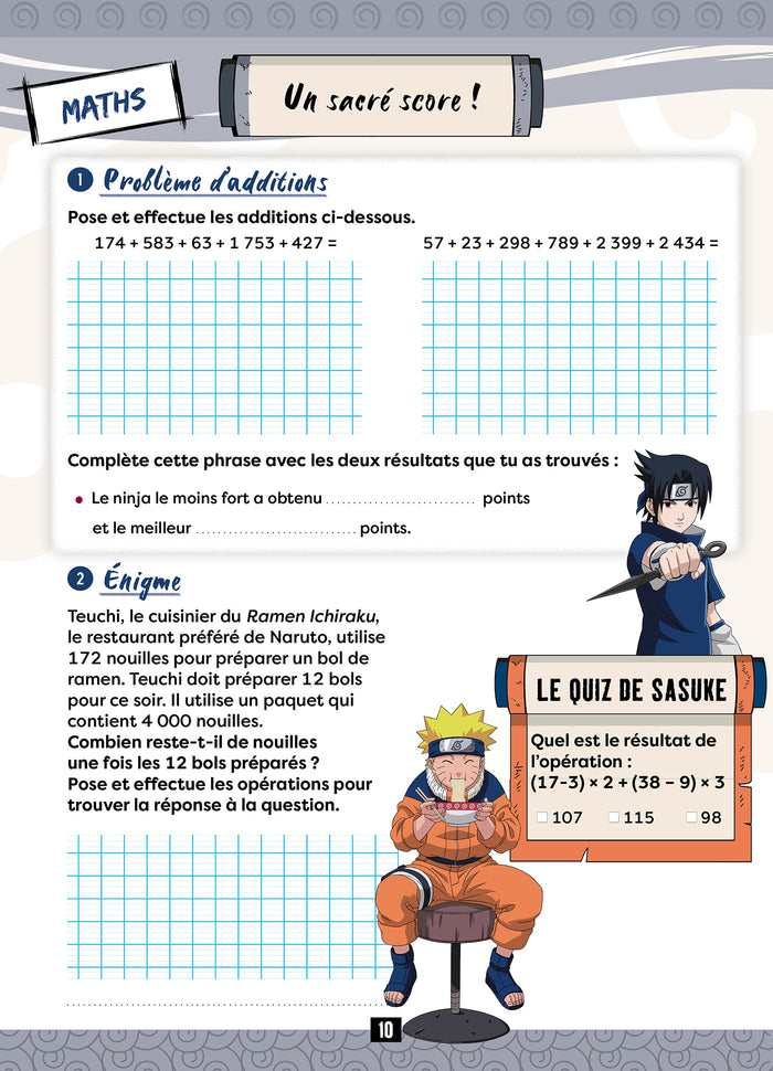 Naruto - Cahier de vacances du CM2 à la 6e