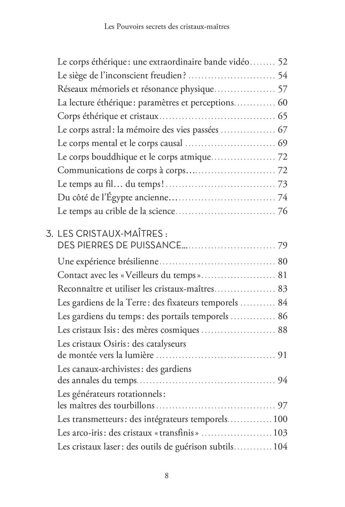 Les pouvoirs secrets des cristaux-maîtres