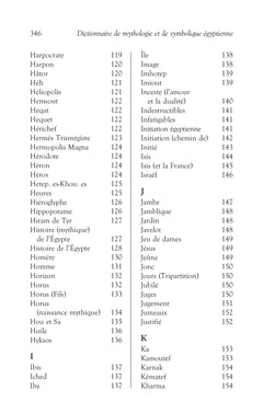 Dictionnaire de mythologie et de symbolique Egyptienne