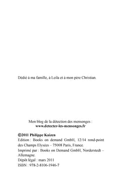 Petit livre de la detection des mensonges