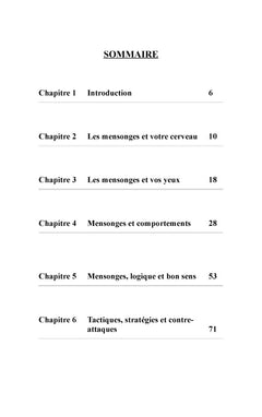 Petit livre de la detection des mensonges