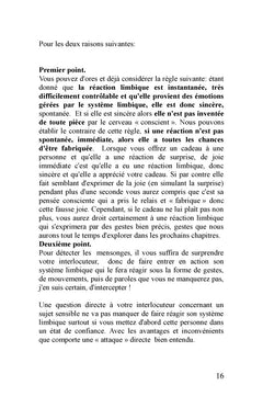 Petit livre de la detection des mensonges