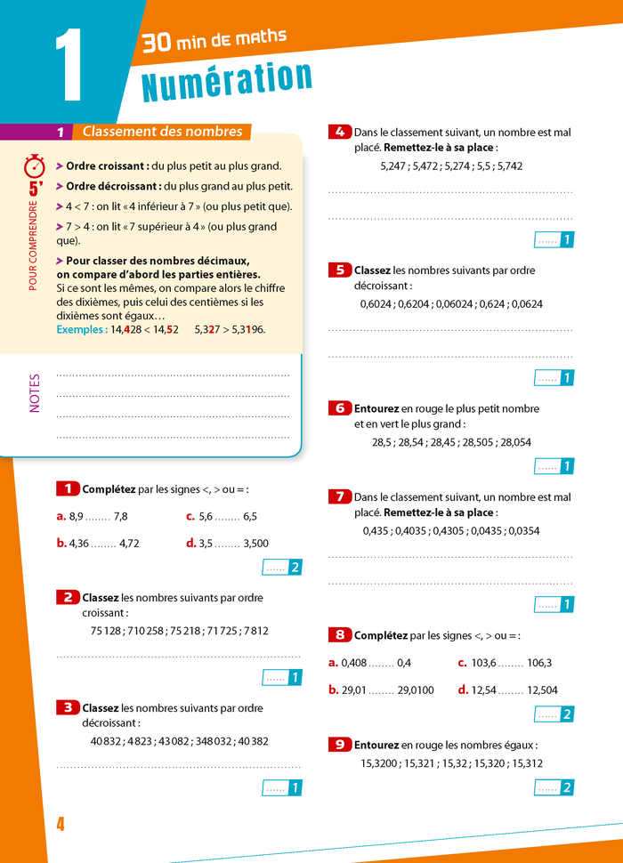 Assurer en orthographe et en maths - Le cahier gagnant