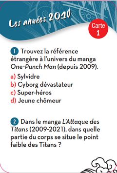 Apéro-cartes spécial manga