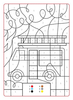 Coloriages magiques - Pompiers 4+