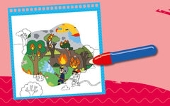 Je colorie avec de l'eau - Les pompiers