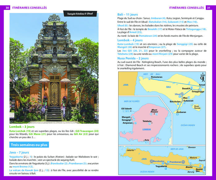 Guide du routard Bali, Lombok + Borobudur, Prabanan et les volcans de Java 2017/18