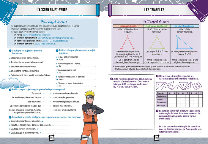 Naruto Shippuden - Cahier de vacances de la 6e à la 5e