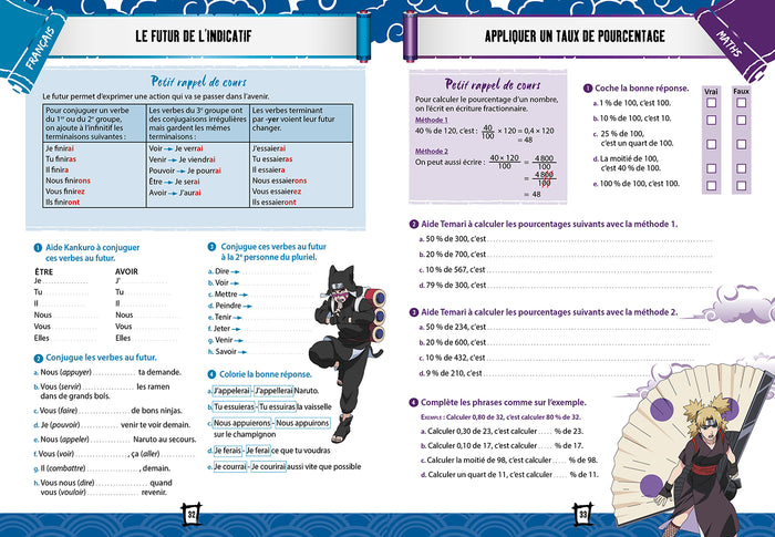 Naruto Shippuden - Cahier de vacances de la 6e à la 5e