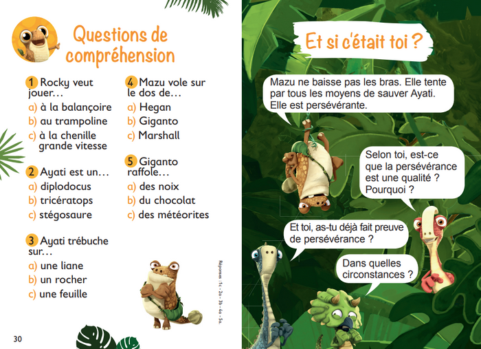 Gigantosaurus 1ères lectures CP N3 il faut aider Ayati !