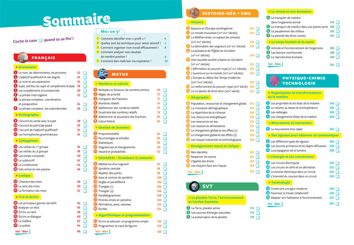 Tout savoir 5e - Tout en un