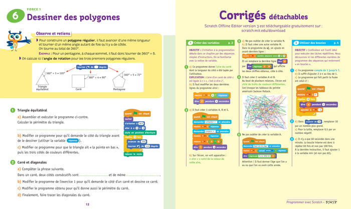 Programmer avec Scratch 5e/4e/3e - Chouette, Je réussis !