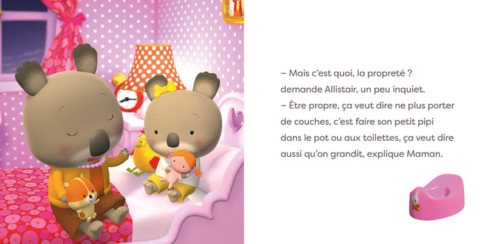 Bébé Koala sur le pot