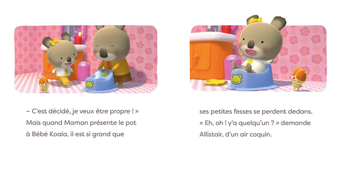 Bébé Koala sur le pot