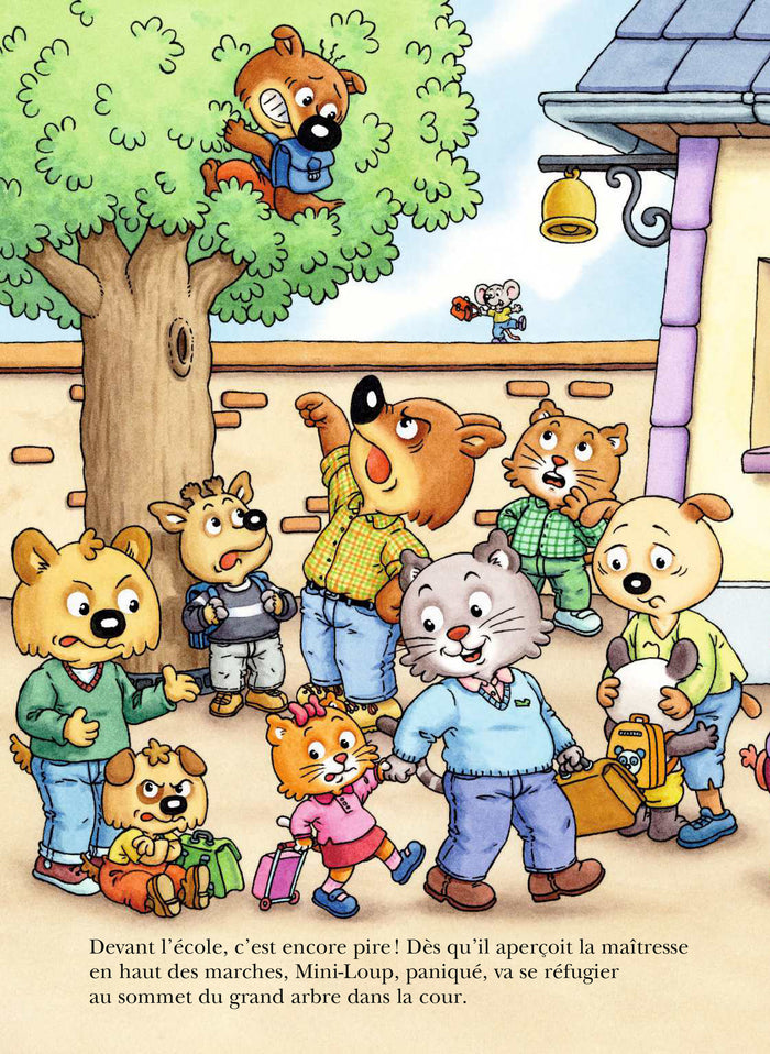 Mini-Loup à l'école