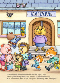 Mini-Loup à l'école