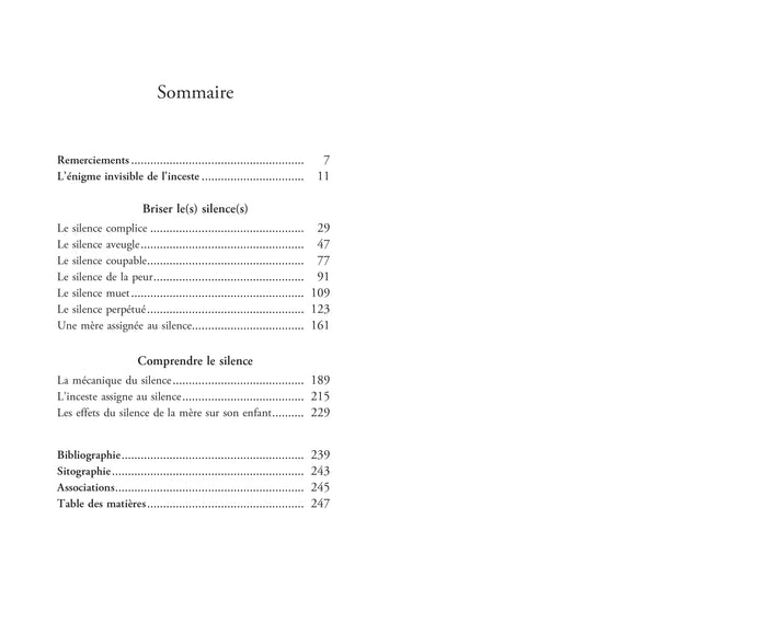 Inceste, quand les mères se taisent