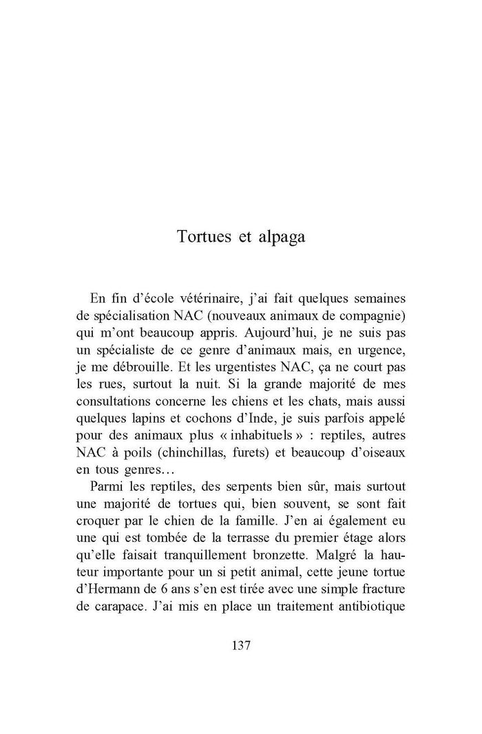 Vous avez appelé le véto ?