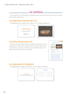 Dictées et histoire des arts CM - Voyage dans le temps - + ressources numériques