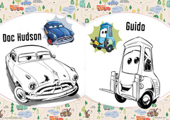 Disney Pixar Cars - Coloriage avec stickers (Flash) - offerts
