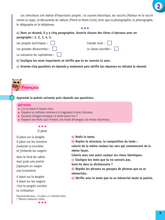 Chouette - Réussir son entrée au collège CM2/6e
