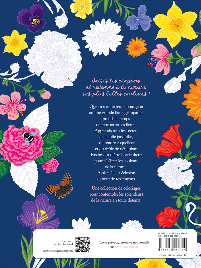 Les coloriages dans la nature - Les fleurs