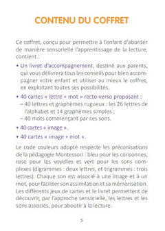 Mon coffret Montessori initiation lecture