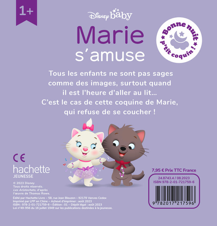 Bonne nuit, p'tit coquin ! Marie s'amuse