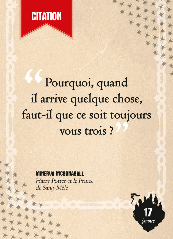 Calendrier Harry Potter en 365 jours