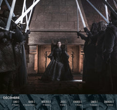 Games of Thrones Calendrier photos officiel 2024