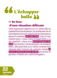 L'origine des expressions en 365 jours