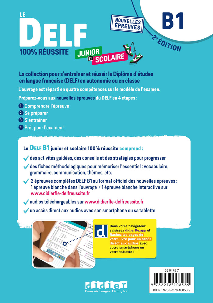 Le DELF B1 Junior et Scolaire 100% Réussite - édition 2022-2023