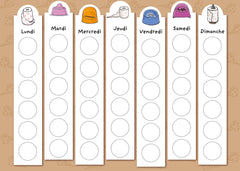 Je vais sur le pot ! Mon tableau de propreté