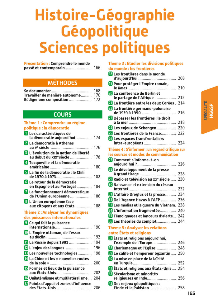 Objectif BAC 2025 - 1re Spécialités Sciences humaines