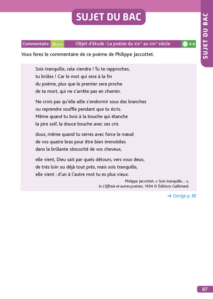 Objectif BAC 2024 - 1re Français écrit et oral