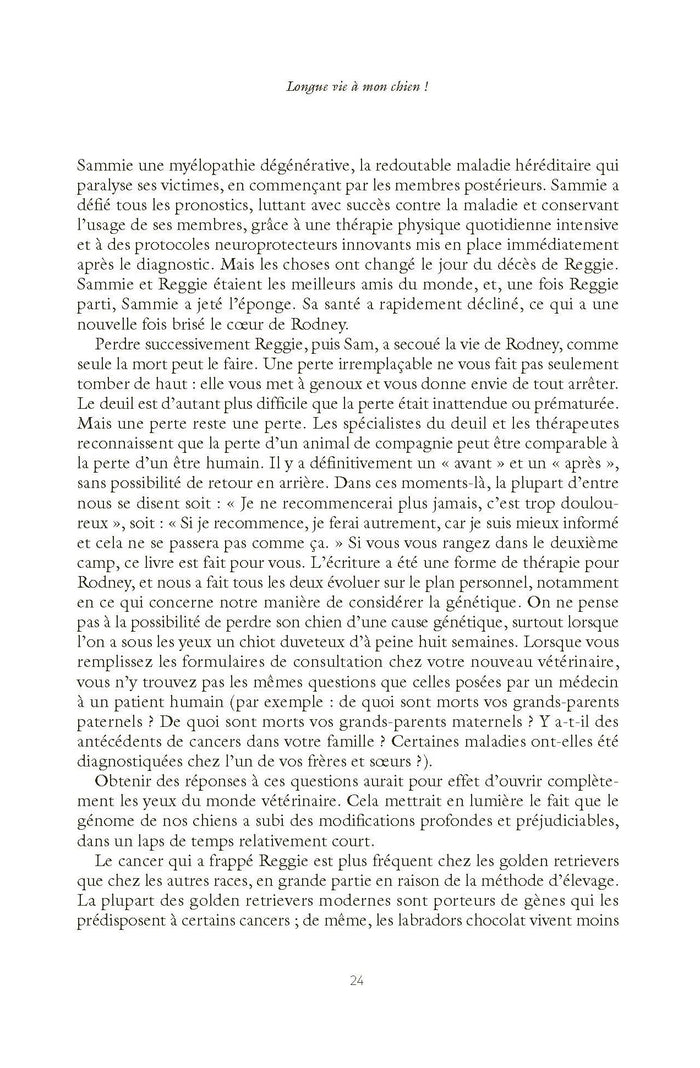 Longue vie à mon chien !